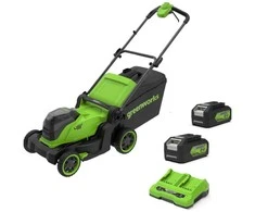 Akumuliatorinė vejapjovė Greenworks MO48L422-01; 2x24 V; 2x4,0 Ah akum.
