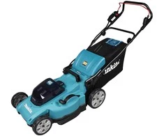 Makita DLM480Z akumuliatorinė vejapjovė 2 x 18 V, 48 cm, 4 viename (pjovimas / surinkimas / mulčiavimas / išmetimas į galą), 24,5kg, plastikinis korpusas, be akumuliatorinio ir krovinio