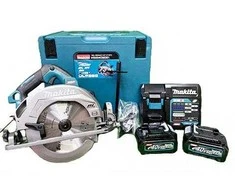 Makita HS004GM201 Diskinis pjūklas, XGT, ø190x30mm, 62,5 mm, bešepetėlinis variklis, AWS (be AWS lusto), 2X4,0Ah, greitasis kroviklis; MAKPAC lagaminas