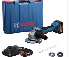 Akumuliatorinis kampinis šlifuoklis Bosch GWS 18V-8 Professional; 125 mm; 18 V; 2x4,0 Ah akum.; su lagaminu
