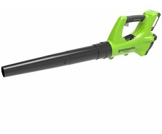 Akumuliatorinis lapų pūstuvas Greenworks G24AB; 24 V (be akumuliatoriaus ir pakrovėjo)