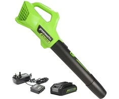 Akumuliatorinis lapų pūstuvas Greenworks G24ABK2; 24 V; 1x2,0 Ah akum.