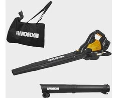 Akumuliatorinis lapų siurblys-pūstuvas Worx WG583E; 2x20 V; 2x4,0 Ah akum.