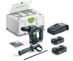 Akumuliatorinis perforatorius Festool BHC 18 HPC 4,0 I-Plus; 18 V; 2x4,0 Ah akum.