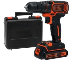 Black &amp; Decker Juodas &amp; Decker Akumuliatorinis suktuvas-gręžtuvas Juodas &amp; Decker BDCDD186K-QW; 18 V; 1x1,5 Ah akum.