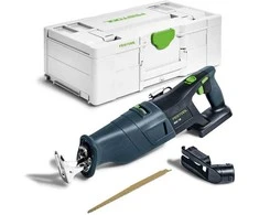 Akumuliatorinis tiesinis pjūklas Festool RSC 18 EB-Basic 18 V; (be akumuliatoriaus ir pakrovėjo)
