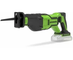 Akumuliatorinis tiesinis pjūklas Greenworks GD24RS; 24 V (be akumuliatoriaus ir pakrovėjo)