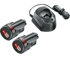 Akumuliatorius Bosch StarterSet PBA 12V; 12 V; 2x1,5 Ah + pakrovėjas GAL 1210 CV