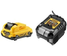 Akumuliatorius DeWalt DCB1102P1-QW; 18 V; 5,0 Ah; Li-ion + pakrovėjas DCB1102