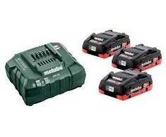 Metabo Įkroviklio ir akumuliatorių 3 x 4,0 Ah rinkinys (685132000), 18 V