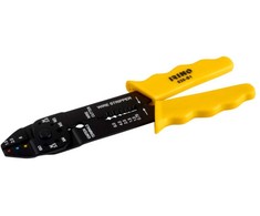 Užspaudimo replės 220mm izoliuotiems terminalams 1,5/2,5/6 mm2, kerpa M2.6-M5.0. nužievina 0,75-6,0 mm2. Irimo blisteryje