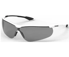 Apsauginiai akiniai Uvex Sportstyle, pilka linzė, supravision extreme (nerasojantys, nesibraižantys) padengimas, baltos/juodos kojelės. Supakuota mažmeninėje kartoninėje dėžutėje 1 vnt