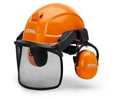 Apsauginis šalmas Stihl Dynamic Ergo; su apsauginiu skydeliu ir ausinėmis