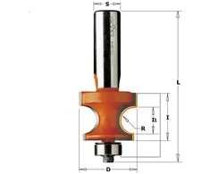 Apvalinimo freza CMT; S=12 mm; D=28,6 mm