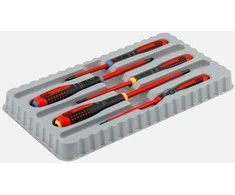 Bahco Izoliuotų atsuktuvų rinkinys ERGO™ slim 5 vnt - PZ1/2; SL3,0/4,0/5,5 – 1000V VDE