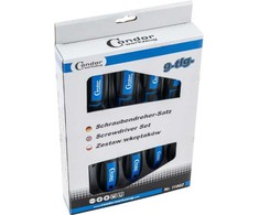 Atsuktuvų komplektas Condor Werkzeug C11902; SL/PH/PZ; 9 vnt.