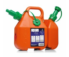 Bakelis kurui laikyti Husqvarna Combi; (6 l) + tepimo alyvos bakelis (2,5 l)