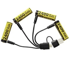 Baterija Nitecore NH2400; 1,5 V; 4x2,4 Ah; 4 vnt.