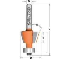 Nuožulnų freza CMT; S=6 mm; D=12,7 mm