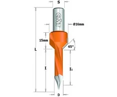 Grąžtas medienai CMT; S=10x20 mm; D=10x35 mm