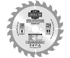 Pjovimo diskas medienai CMT Contractor; 216x2,4x30; Z48; -5°