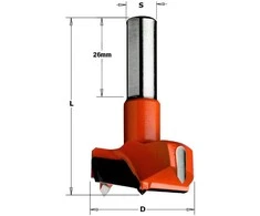 Furnitūros skylių grąžtas CMT; S=10 mm; D=14 mm