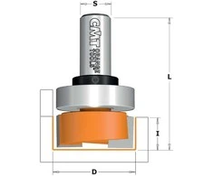 Lankstų freza CMT 701.190.11B; 19/19 mm; su guoliu