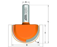 Lovelių freza CMT; S=12 mm; D=50,8 mm; R=25,4 mm