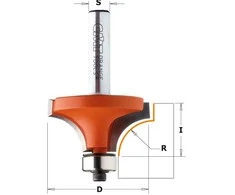 Apvalinimo freza CMT; S=1/2''; D=38,1 mm; su guoliu