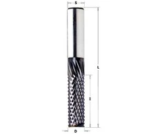 Tiesi pirštinė freza CMT 151.127.38E; S=12,7 mm; D=12,7 mm