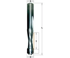 Tiesi pirštinė freza CMT 190.127.11B; 12,7/42 mm su guoliu