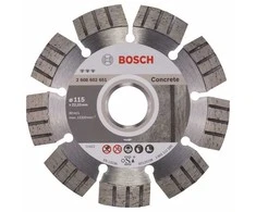 Deimantinis pjovimo diskas Bosch BEST FOR CONCRETE; 115 mm