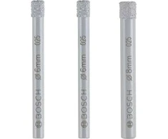 Bosch Deimantinių grąžtų rinkinys 6, 6, 8mm