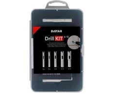 Deimantinių grąžtų komplektas DISTAR 89568442109; 6-12 mm; 5 vnt.
