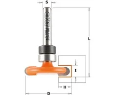 Diskinė griovelių freza CMT 822.024.11B; 6,35/31,75 mm; su guoliu