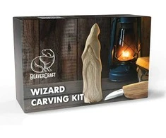 Drožinėjimo rinkinys BeaverCraft DIY03; figūrėlių drožinėjimui pradedantiesiems