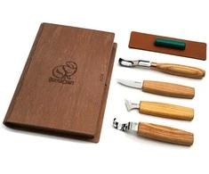 Drožinėjimo rinkinys BeaverCraft S19 Book; šaukštų ir kitų medienos gaminių drožinėjimui