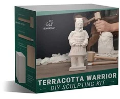 Drožinėjimo rinkinys BeaverCraft Terracotta Warrior; figūrėlių drožinėjimui pradedantiesiems
