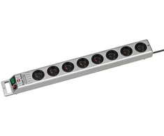 Brennenstuhl Super-Solid-Line apsaugos nuo viršįtampių maitinimo juosta 8 lizdai 2,5 m sidabro spalvos (1153344118)