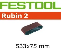 Festool Šlif. juosta juostiniam šlifuokliui; Rubin2; 75x533 mm; P80; 10vnt