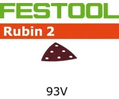Festool Šlif. popierius delta šlifuokliui; Rubin2; 93 V; P80; 50vnt.