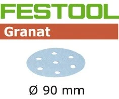 Festool Šlif. popierius eksc. šlifuokliui; Granat; Ø90 mm; P60; 50vnt.