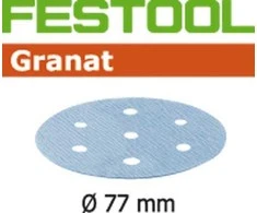Festool Šlif. popierius eksc. šlifuokliui; Granat; Ø77 mm; P180; 50vnt.