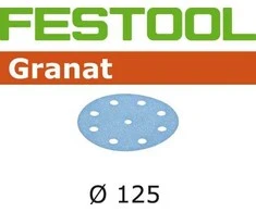 Festool Šlif. popierius eksc. šlifuokliui; Granat; Ø125 mm; P320; 100vnt.