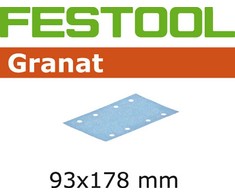 Festool Šlif. popierius plokšt. šlifuokliui; Granat; 93x178mm; P120; 100vnt.