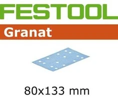 Festool Šlif. popierius vibro šlifuokliui; Granat; 80x133 mm; P100; 100 vnt.