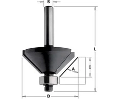 Nuožulnų freza CMT Contractor K936-350; 35/15 mm 45°; su guoliu