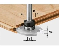 Frezos velenas Festool S8 1,5-5 KL16
