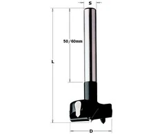 Furnitūros skylių grąžtas CMT; S=10 mm; D=23 mm