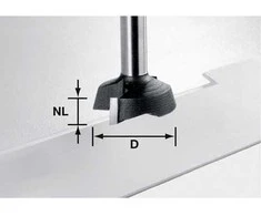 Grąžtas Galinė freza Festool; HW; Ø28 mm